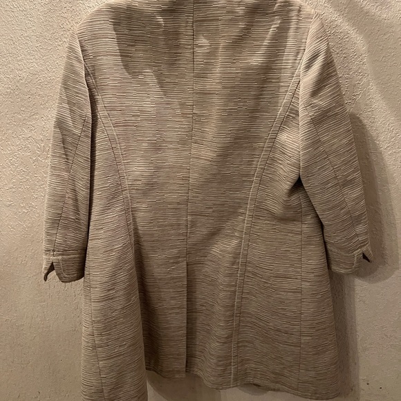 Nine West Tan Classic Long Blazer - Picture 4 of 4